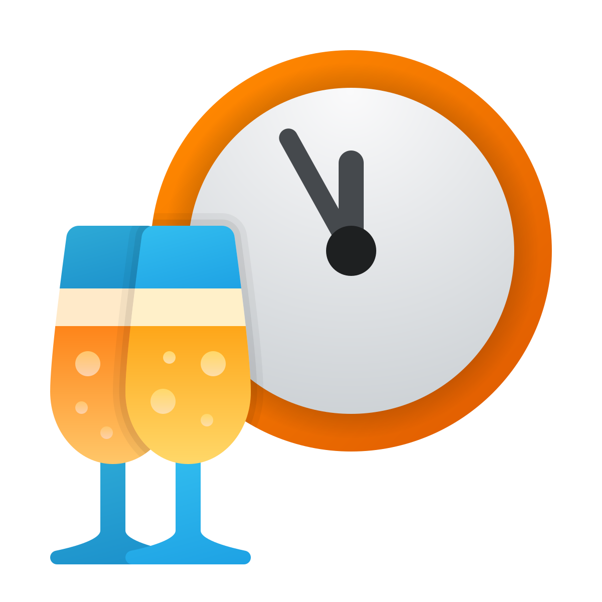 windows 11 color style new years eve icon