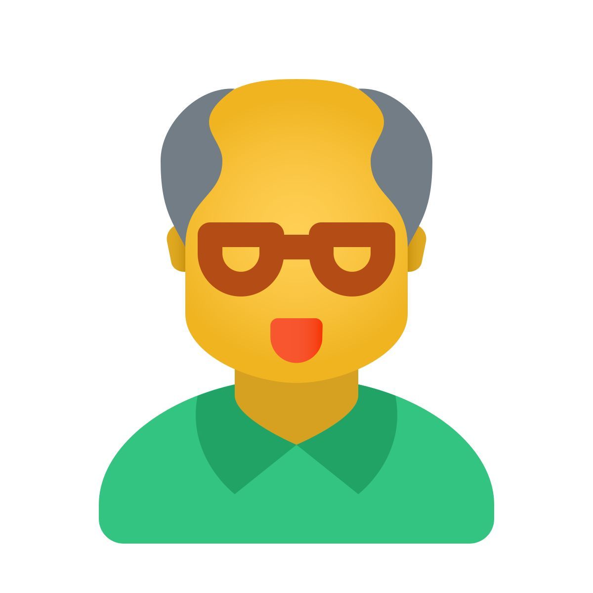 windows 11 color style vecchio sorridente icon