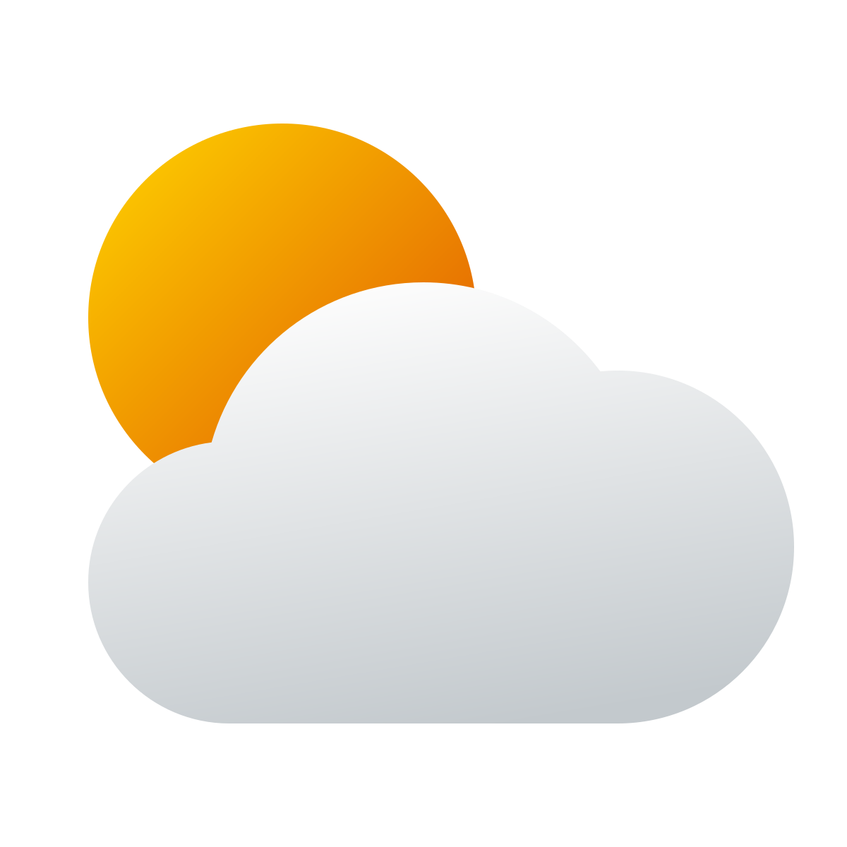 windows 11 color style partly cloudy day icon
