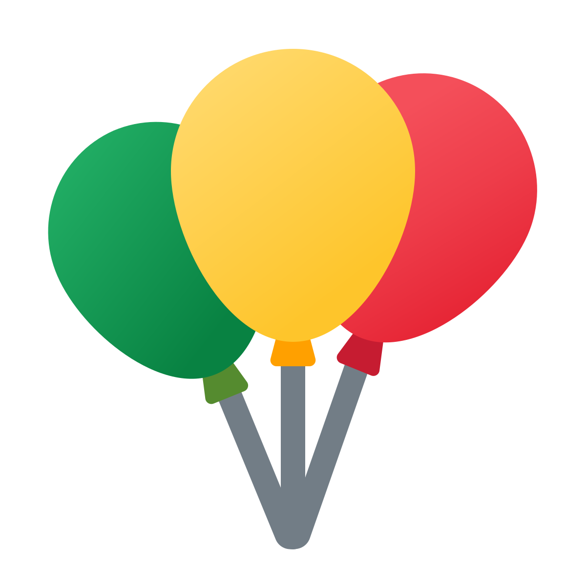 windows 11 color style party baloons icon