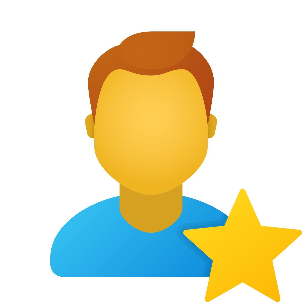 windows 11 color style popular man icon