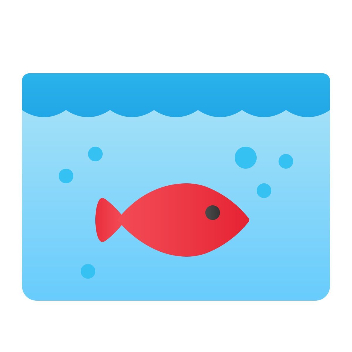 windows 11 color style acquario rettangolare icon