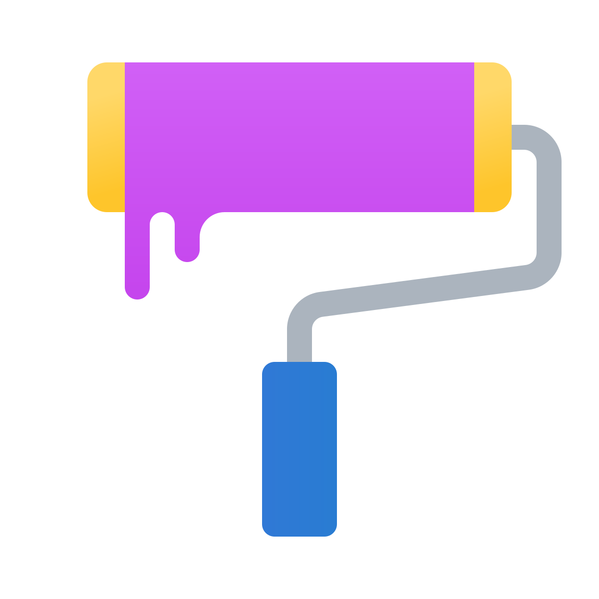 windows 11 color style roller brush icon