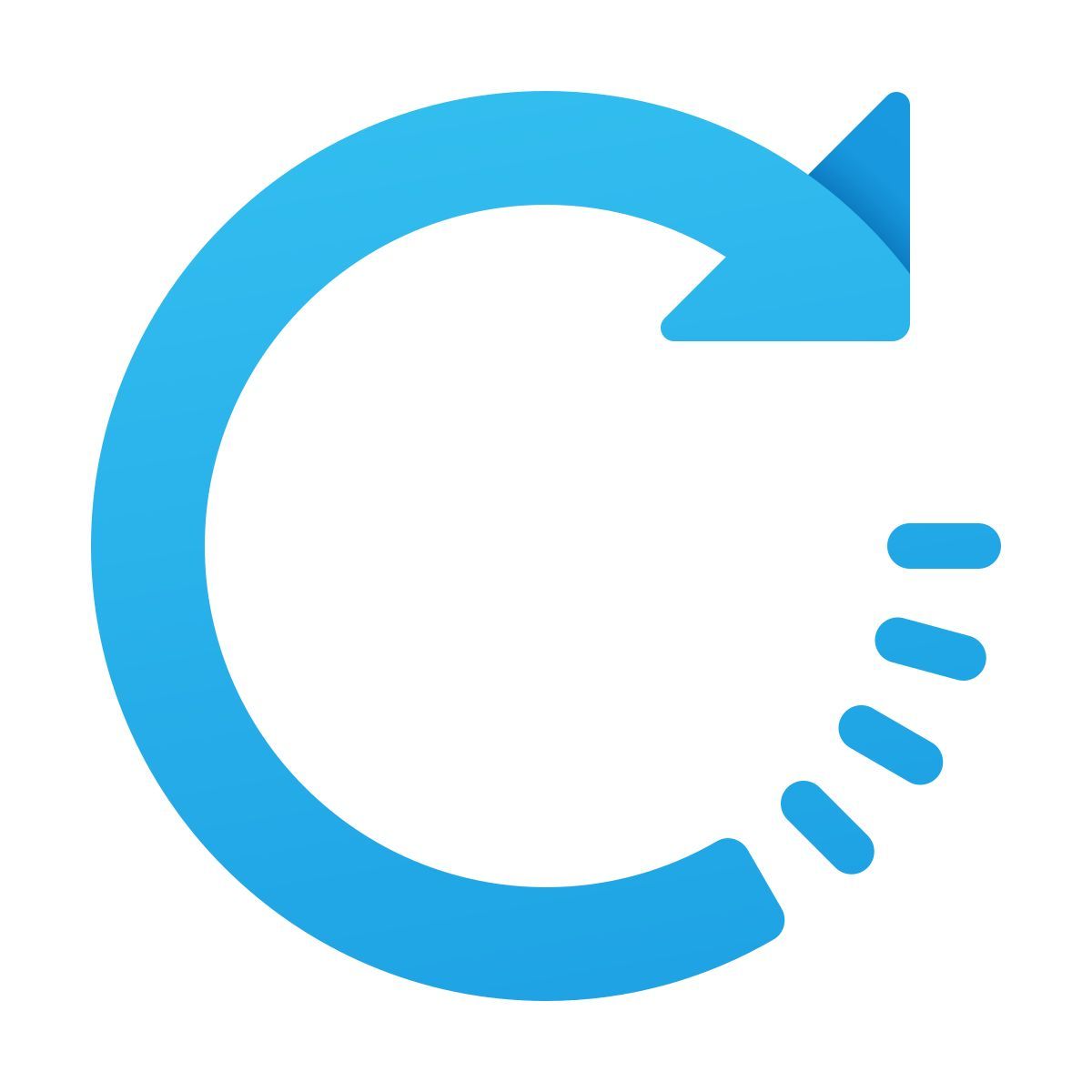 windows 11 color style rotate right icon