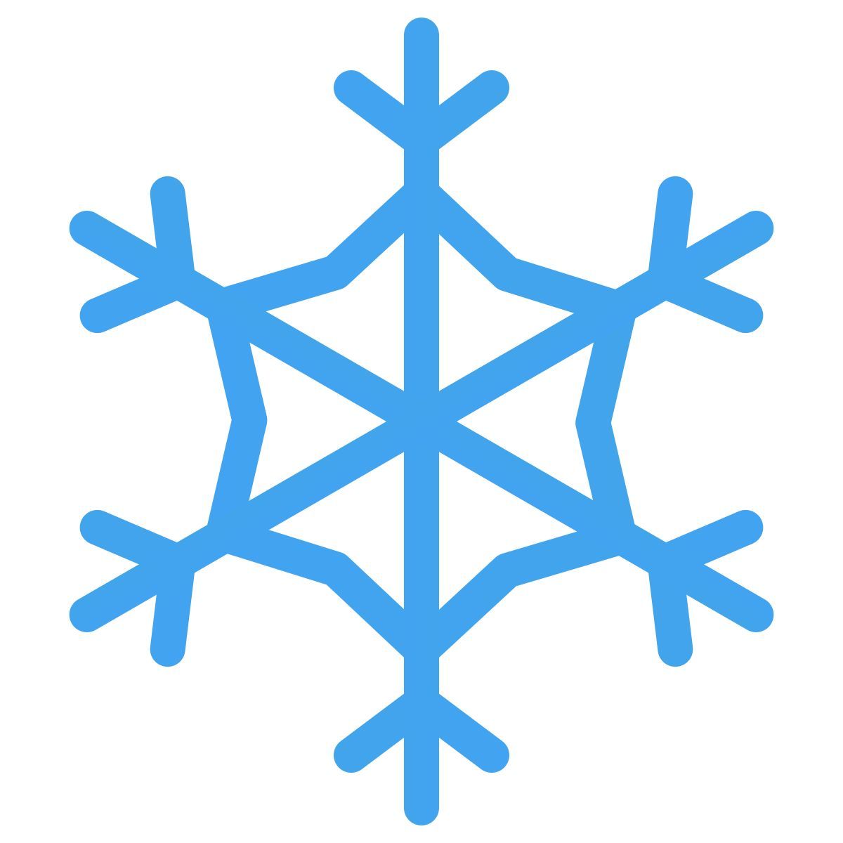 windows 11 color style snowflake icon