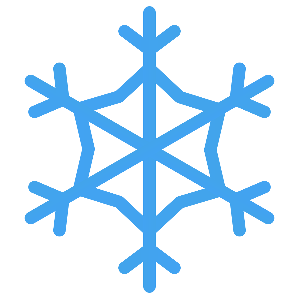 windows 11 color style snowflake icon