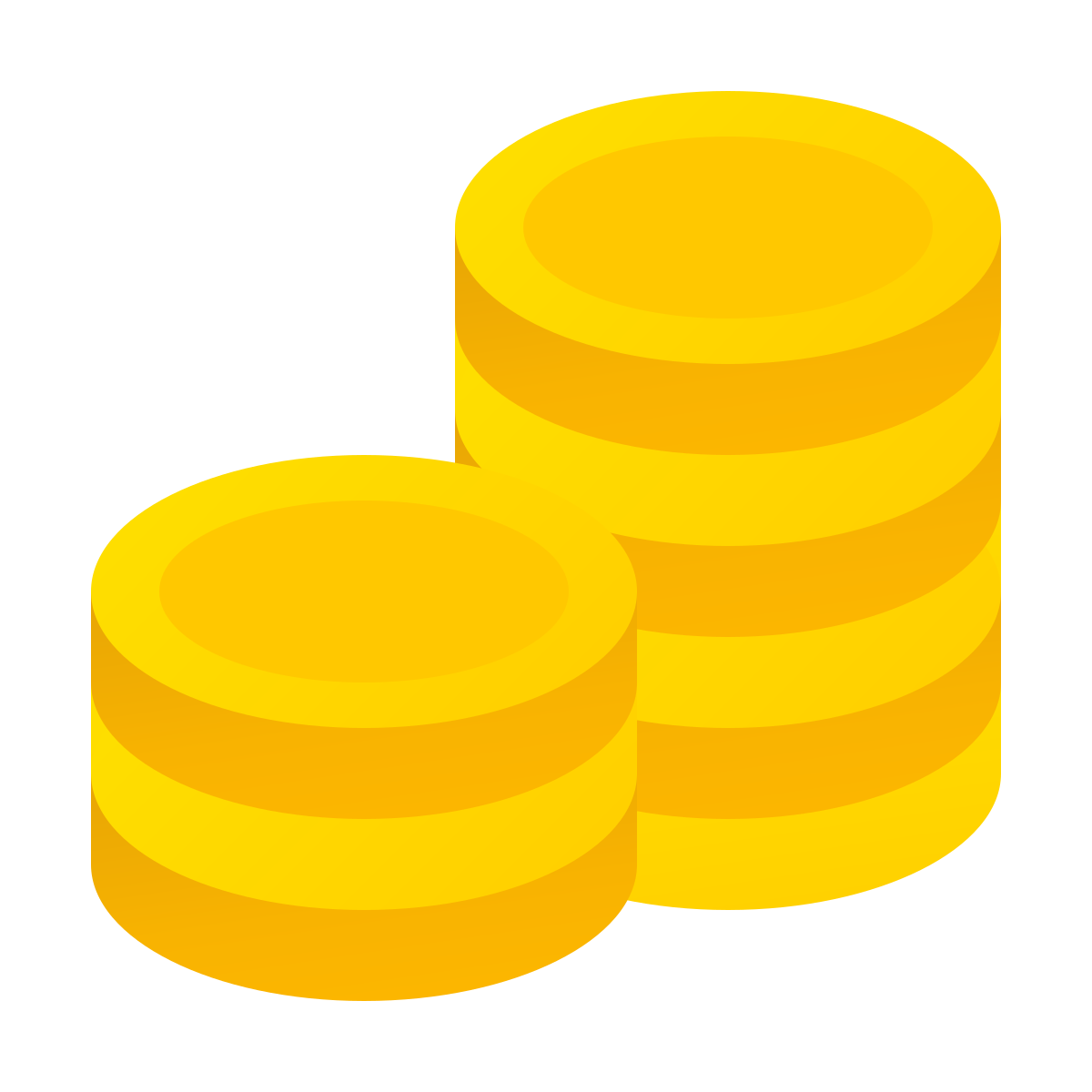 windows 11 color style stack of coins  v2 icon