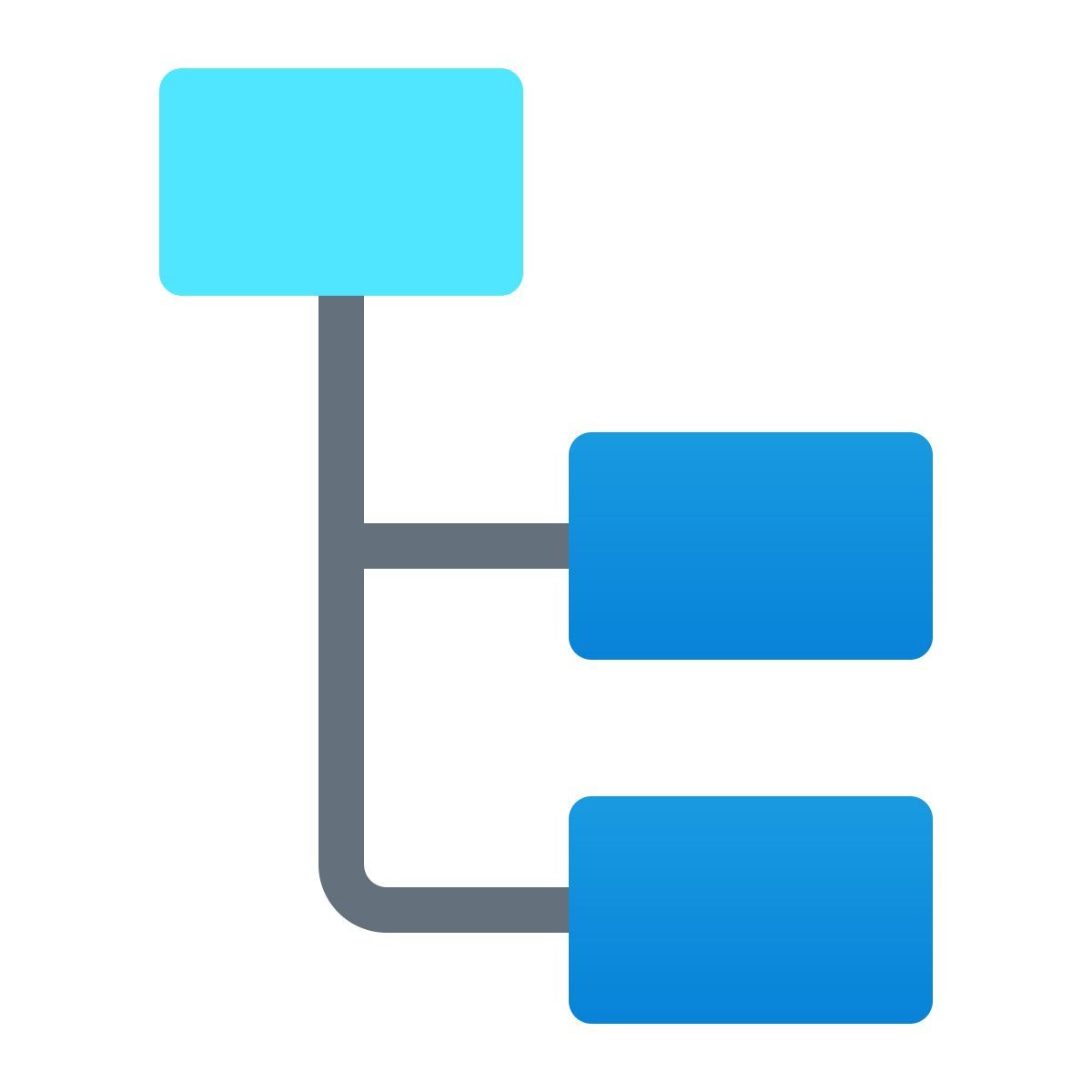 windows 11 color style 堆积的组织结构图突出显示的父节点 icon