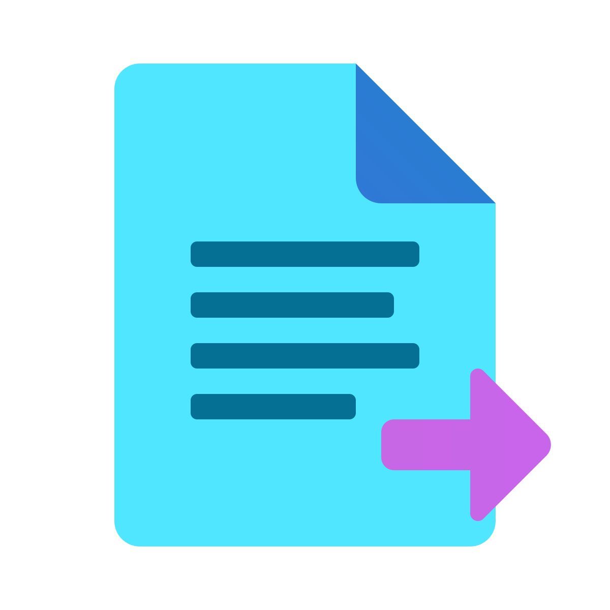 windows 11 color style envoyer un document icon