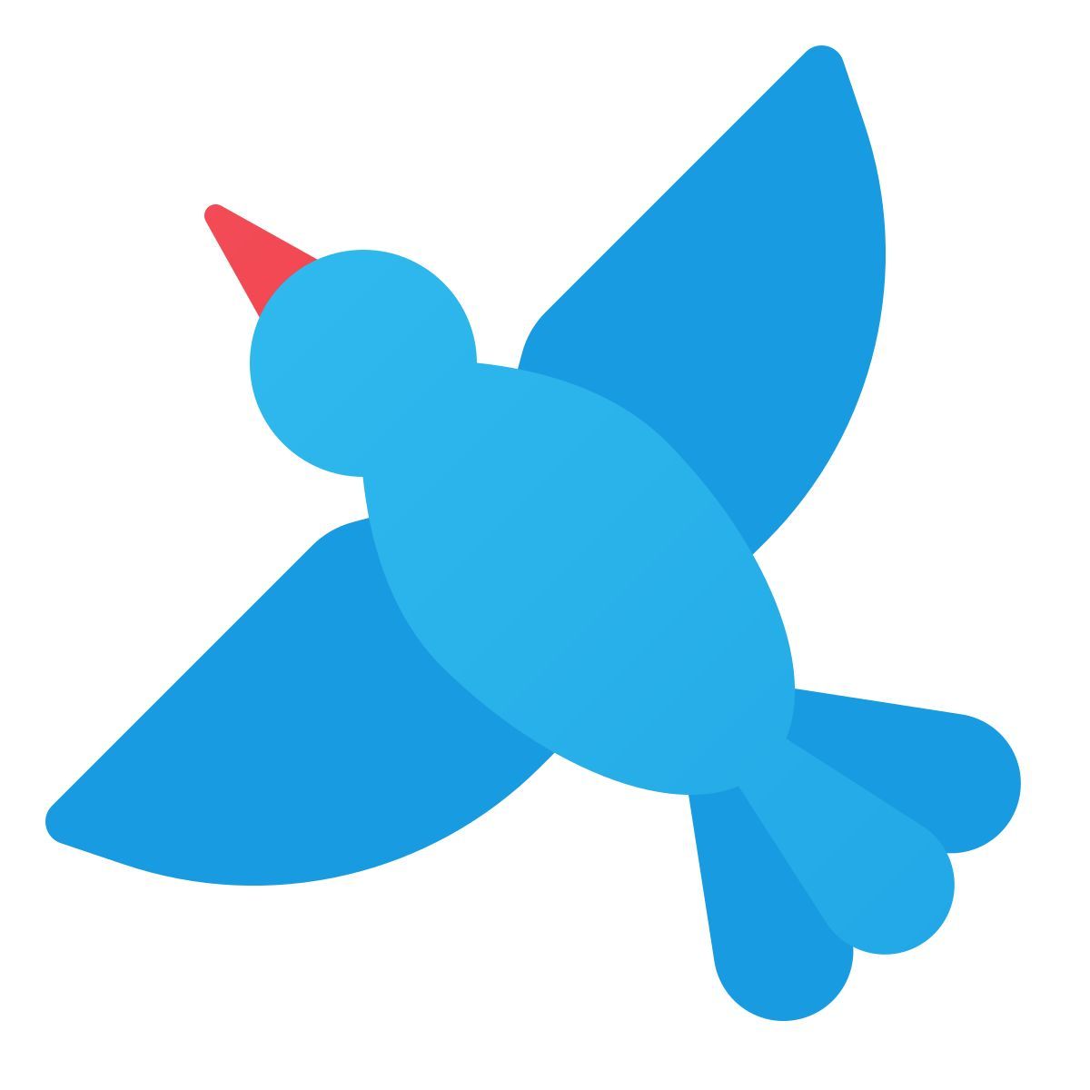 windows 11 color style top view bird icon