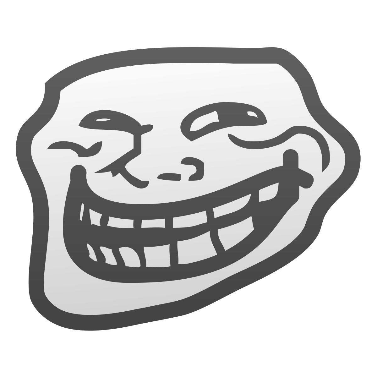 windows 11 color style trollface icon
