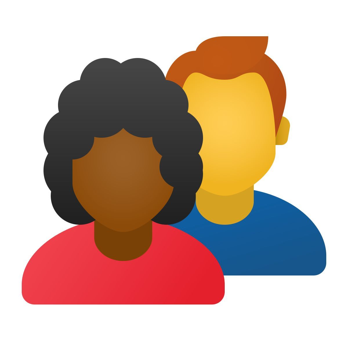 windows 11 color style benutzergruppe mann frau icon