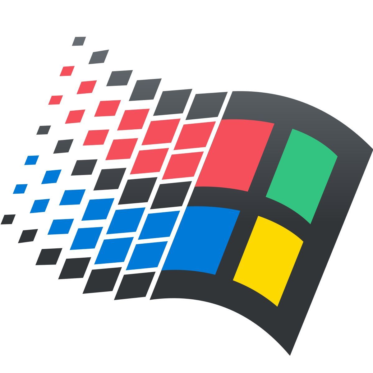 windows 11 color style windows 95 icon