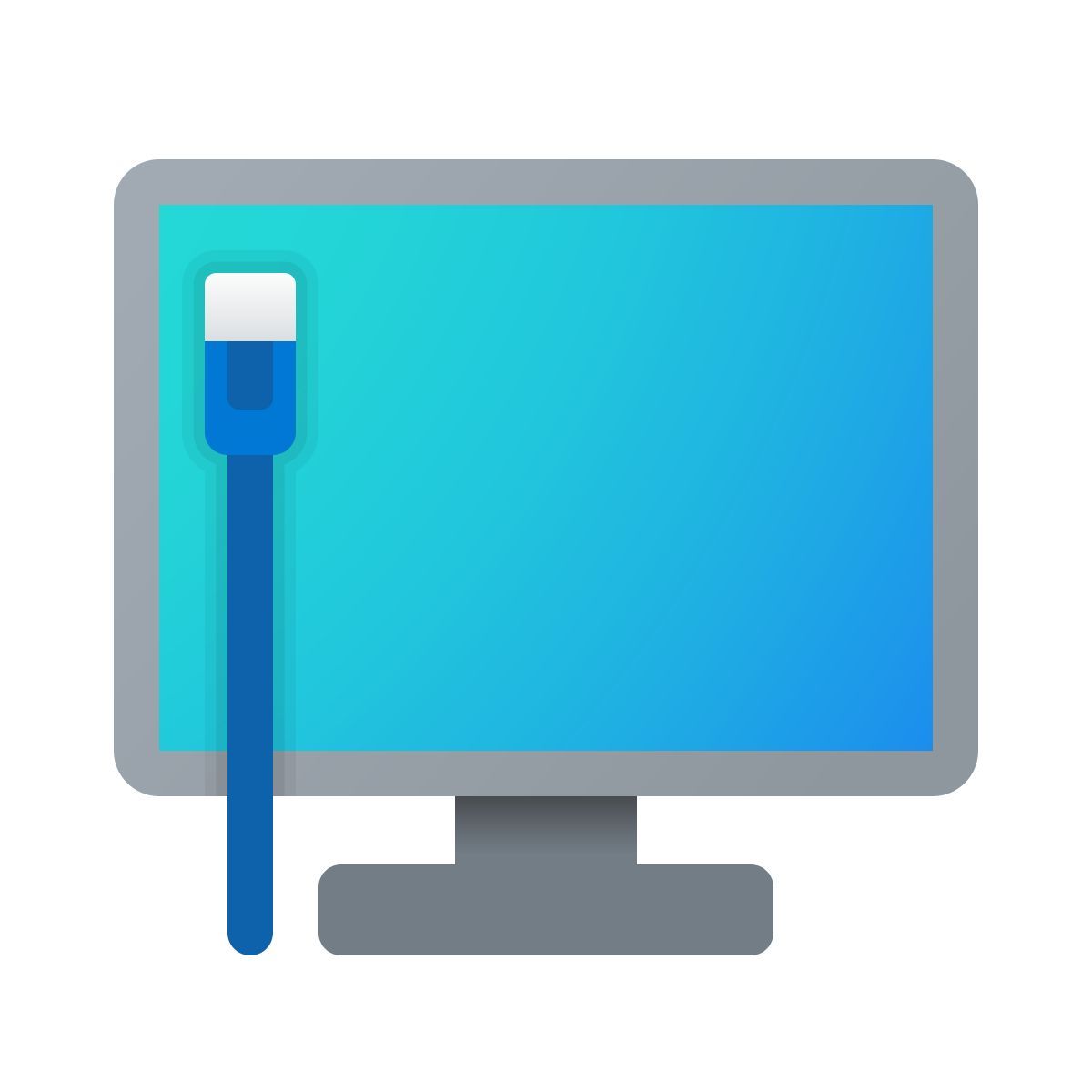 windows 11 color style wired network connection icon