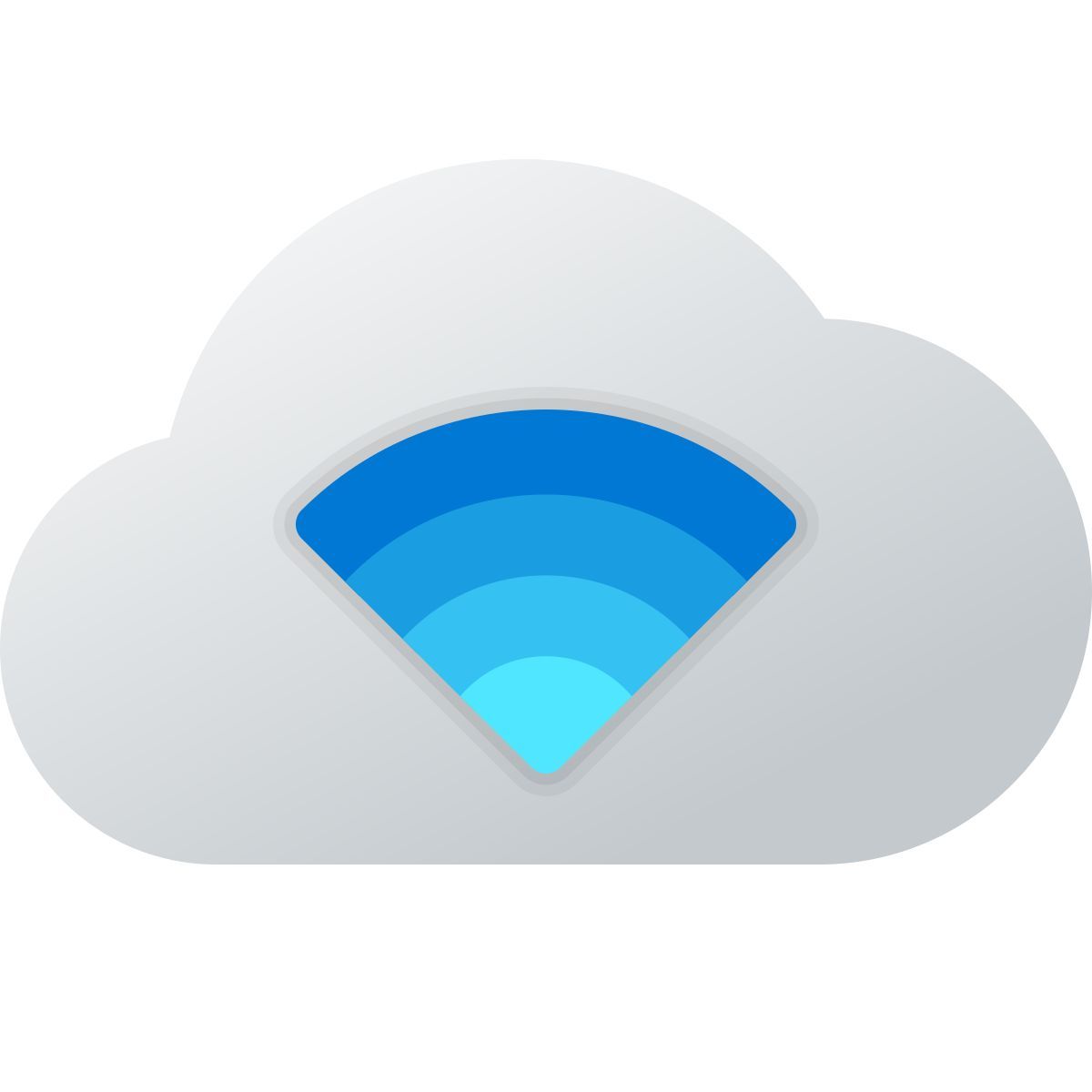windows 11 color style wireless cloud access icon