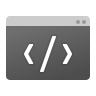 Ícone de código representando customização