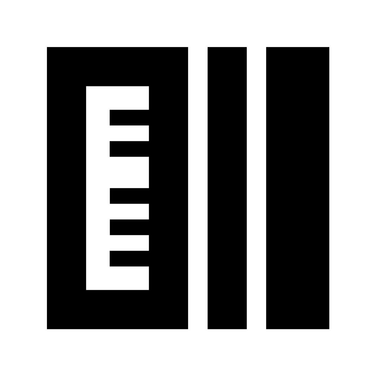 forma bold filled sharp style acordeón icon