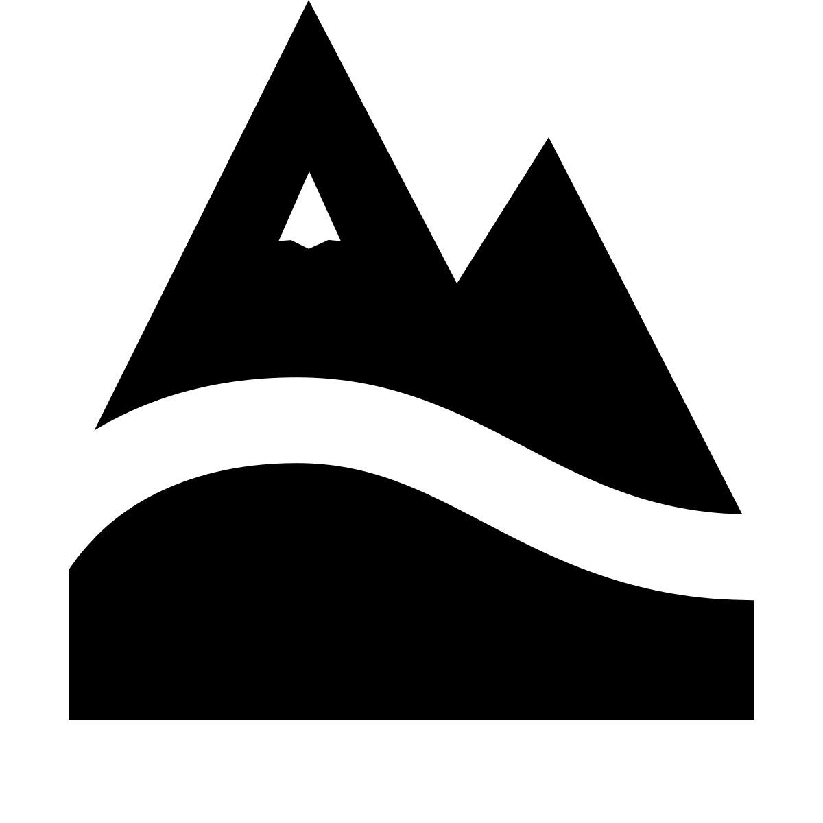 forma bold filled sharp style 阿尔卑斯山 icon