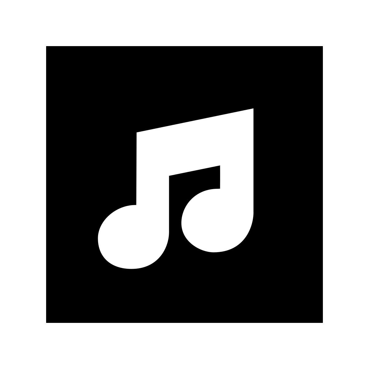 forma bold filled sharp style apple music icon