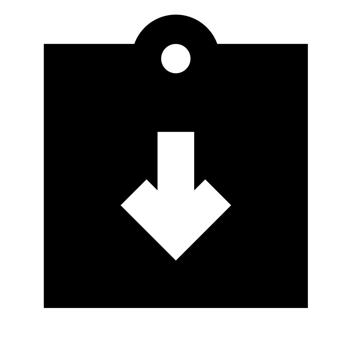 forma bold filled sharp style assegnazione restituito icon
