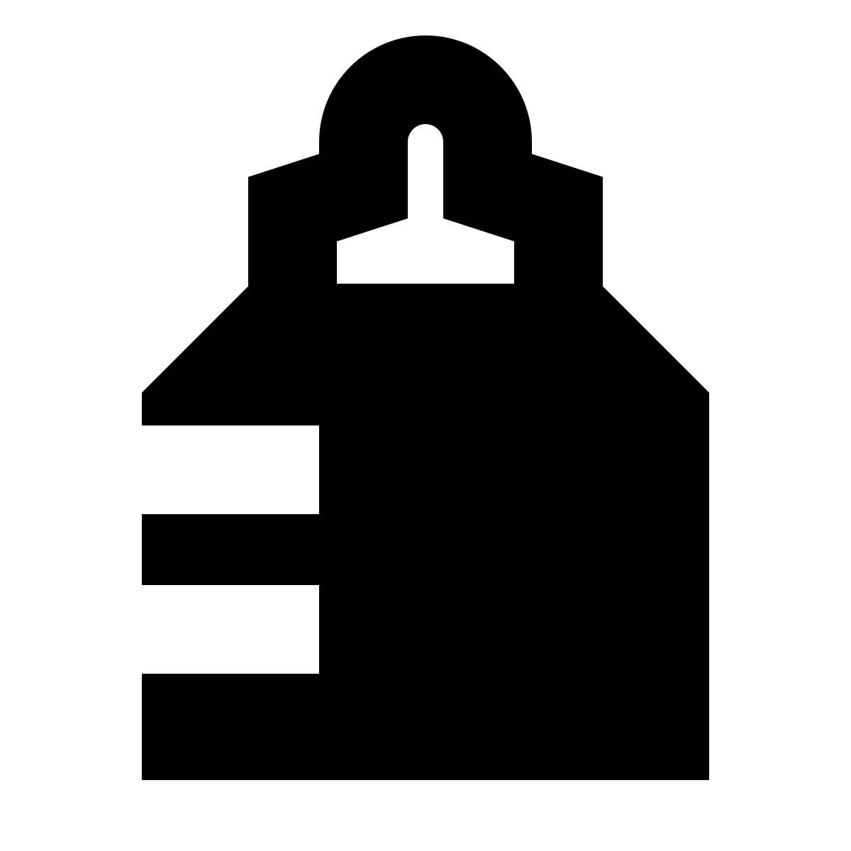 forma bold filled sharp style baby bottle icon