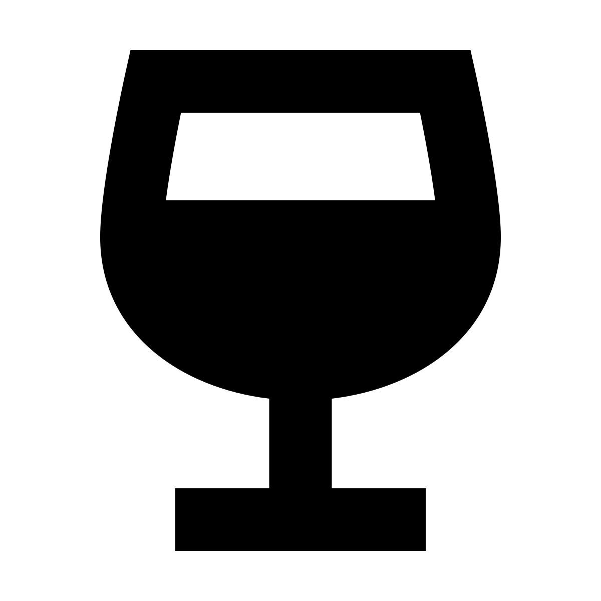 forma bold filled sharp style wine bar icon