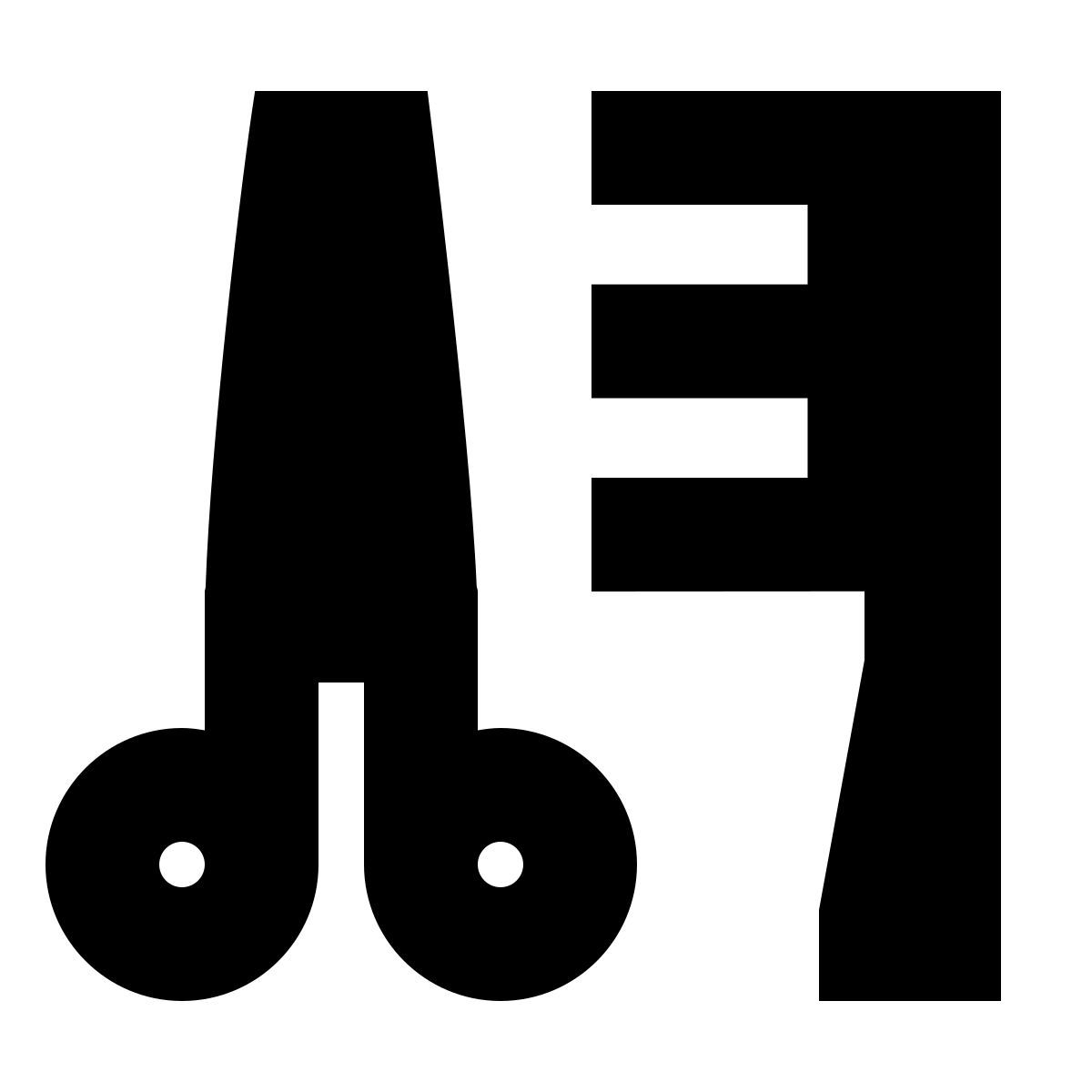 forma bold filled sharp style barbería icon