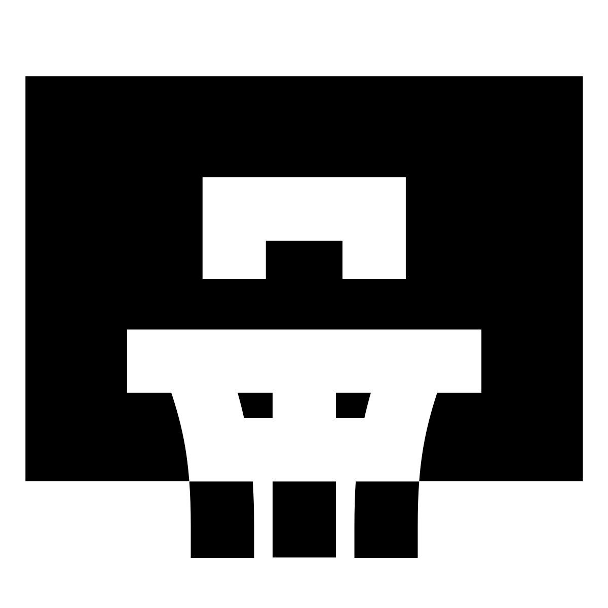 forma bold filled sharp style basketball net icon