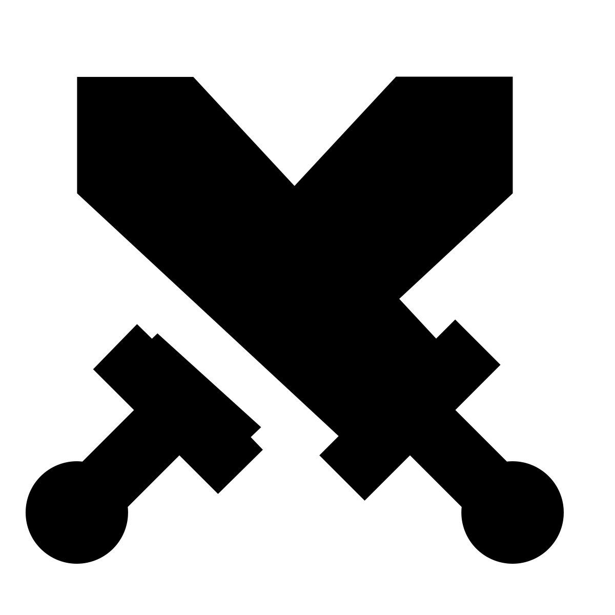 forma bold filled sharp style ataque icon