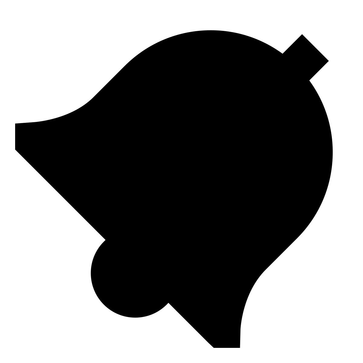 forma bold filled sharp style campana icon