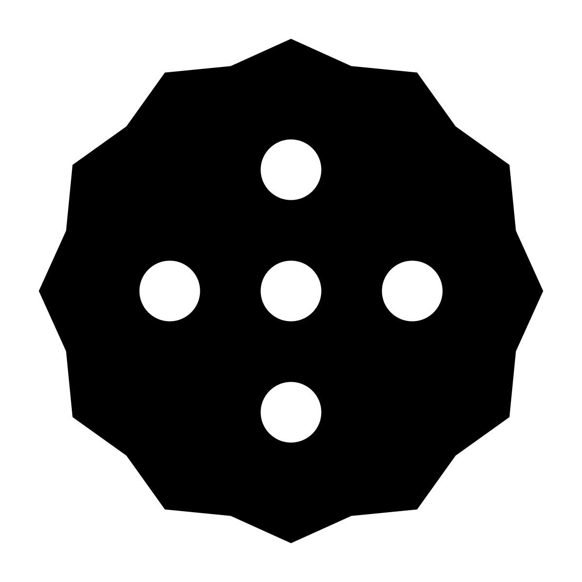 forma bold filled sharp style 饼干 icon