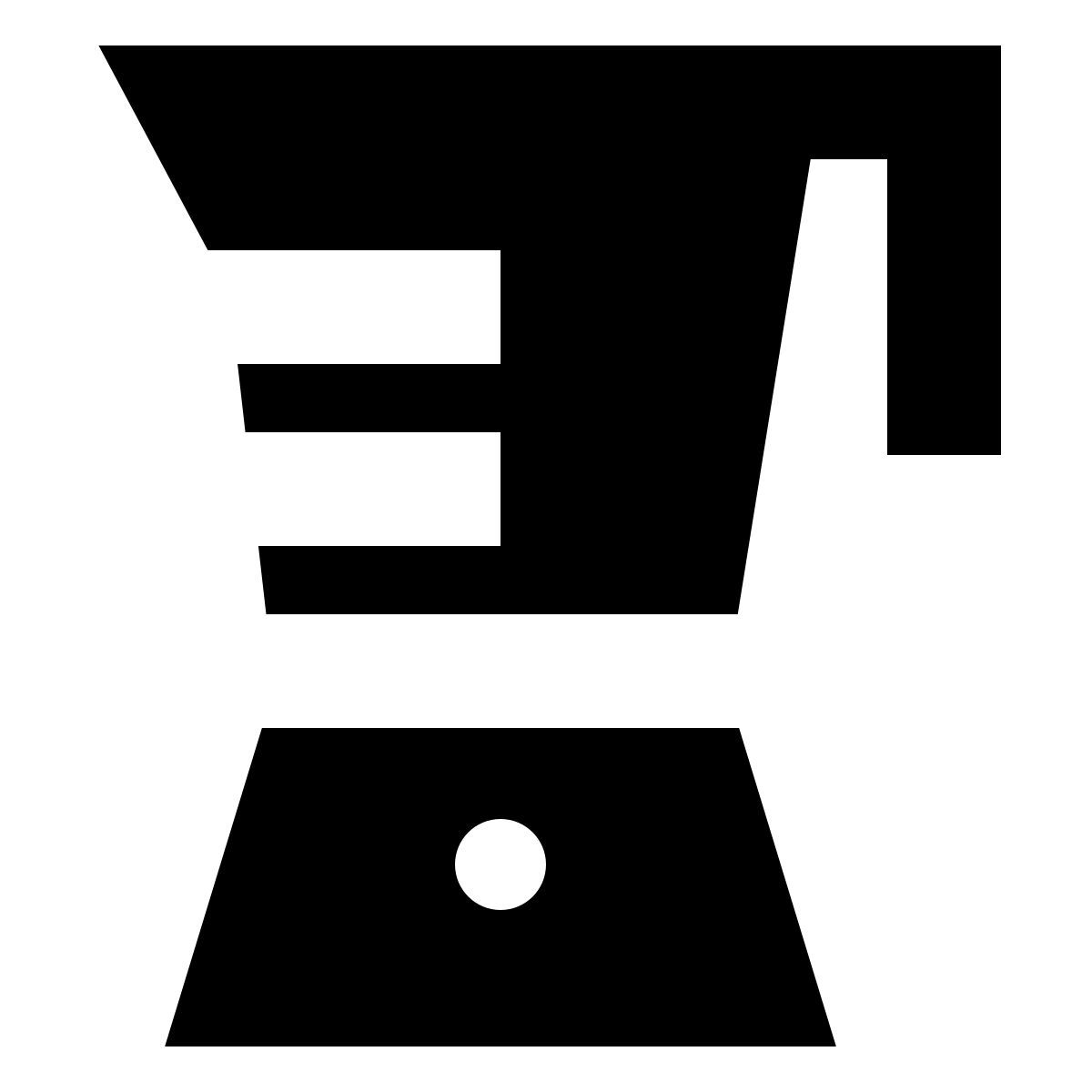 forma bold filled sharp style 搅拌机 icon