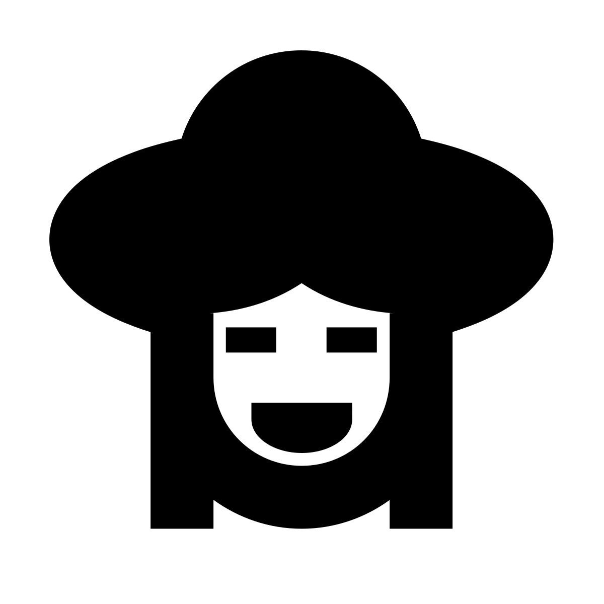 forma bold filled sharp style garota boliviana icon