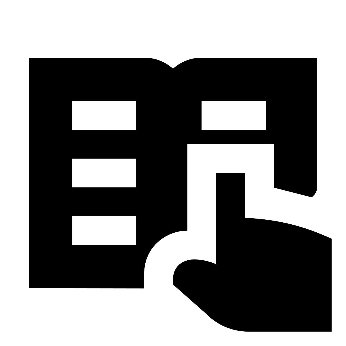 forma bold filled sharp style 책읽기 icon