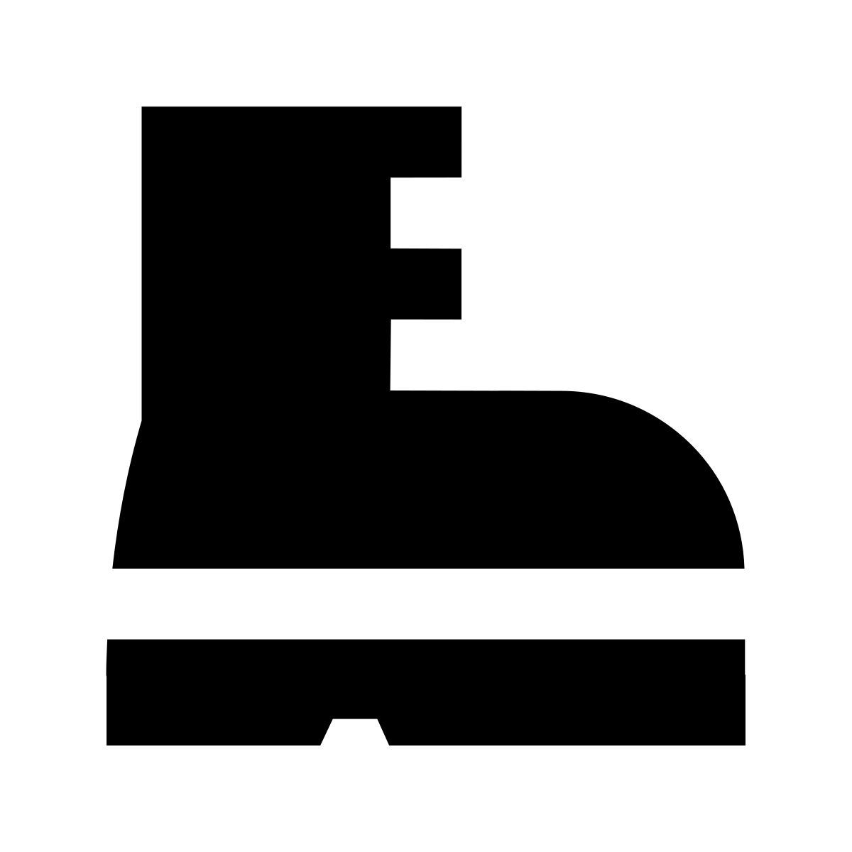 forma bold filled sharp style botas icon