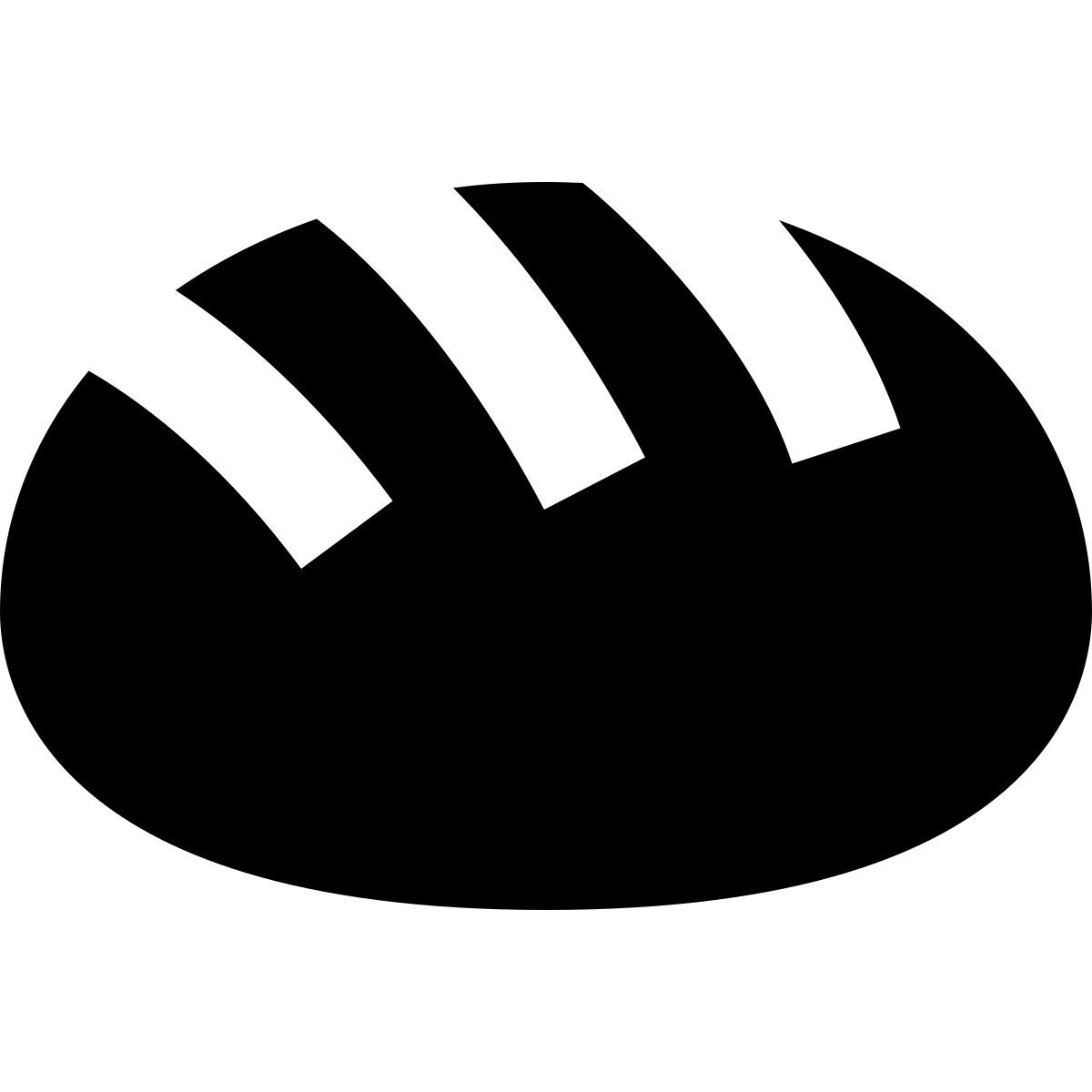 forma bold filled sharp style 面包 icon