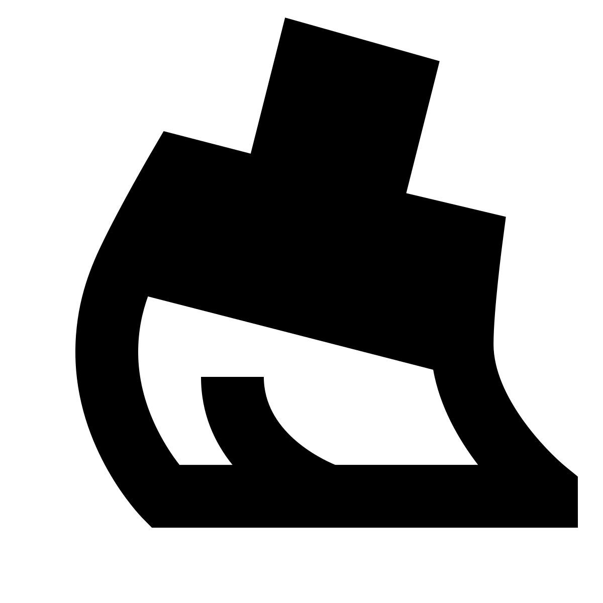 forma bold filled sharp style 비 icon