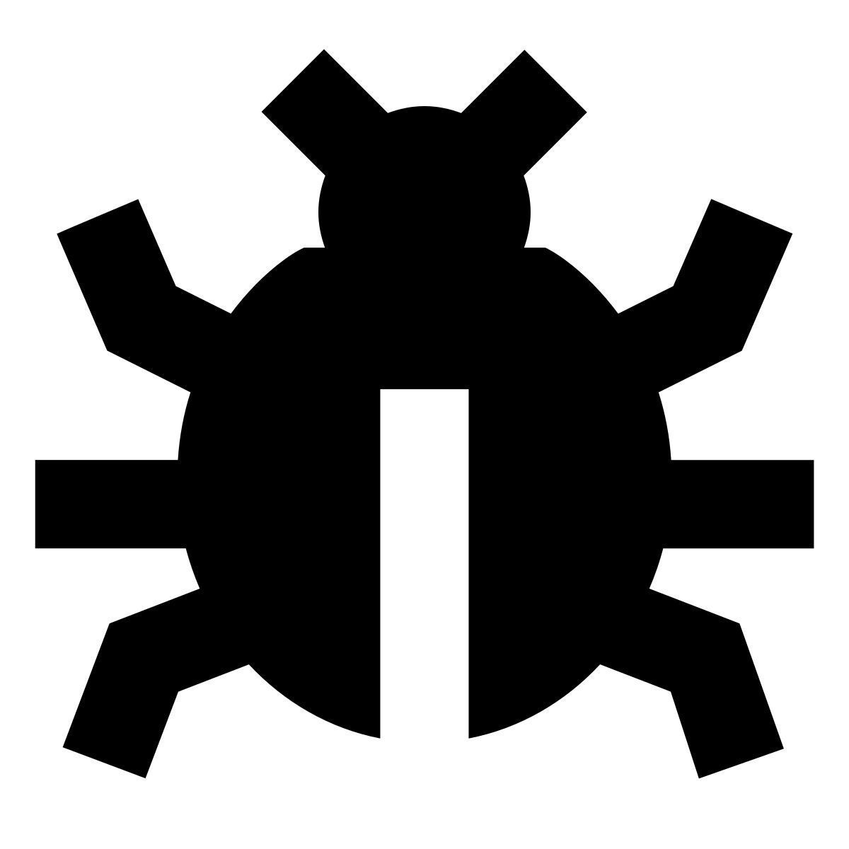 forma bold filled sharp style insecto icon