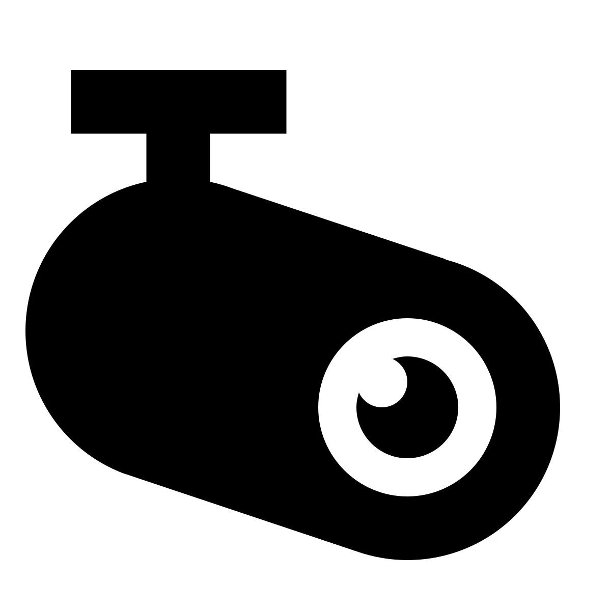 forma bold filled sharp style bullet camera icon