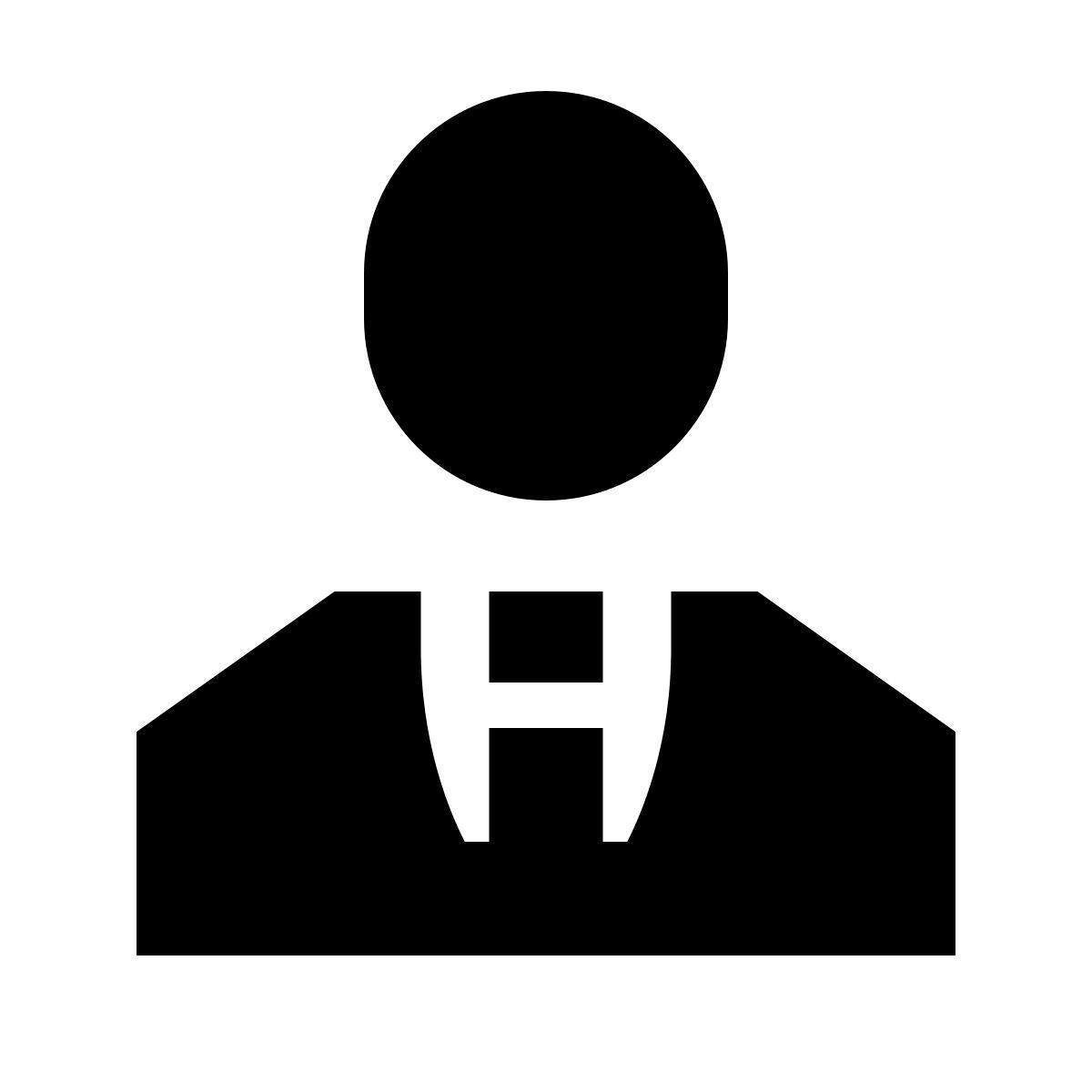 forma bold filled sharp style hombre de negocios icon