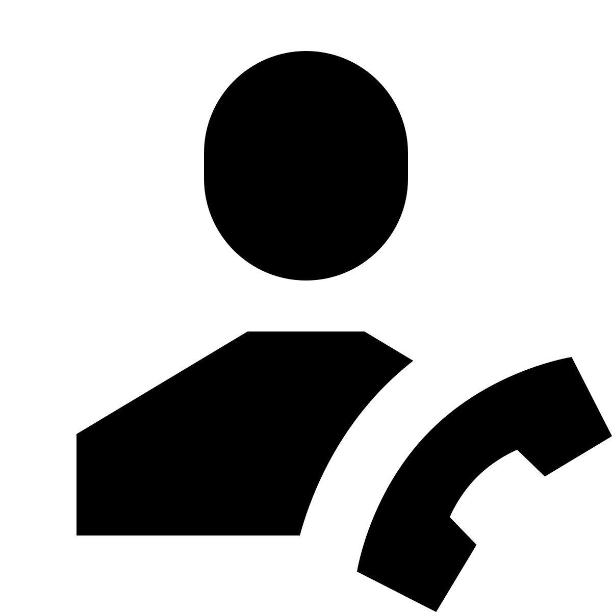 forma bold filled sharp style chiama il maschio icon