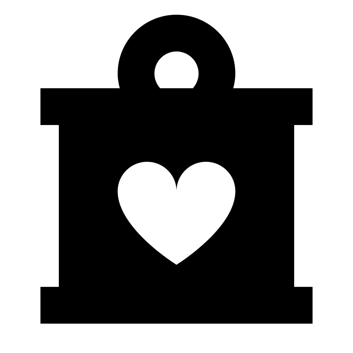 forma bold filled sharp style scatola di beneficenza icon