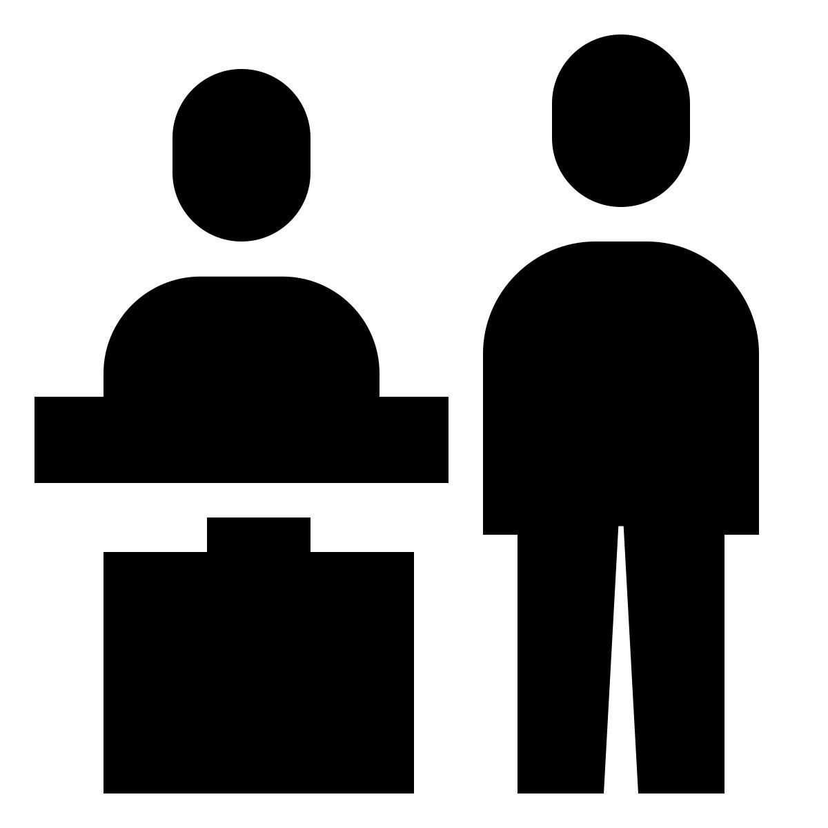 forma bold filled sharp style banco del check in icon