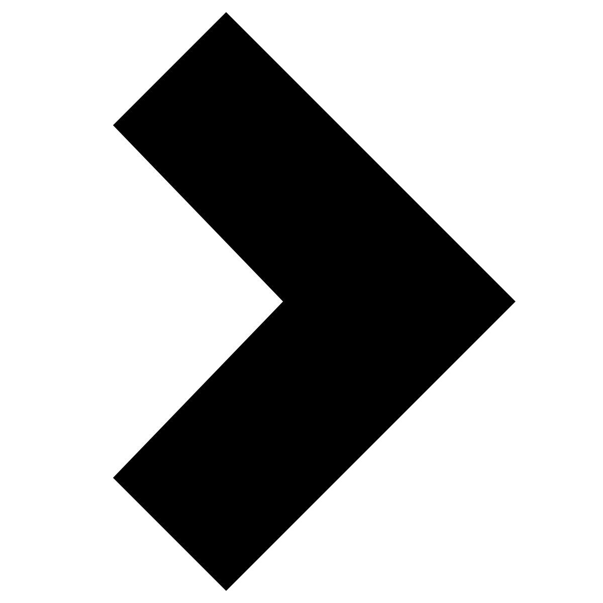 forma bold filled sharp style chevron droit icon