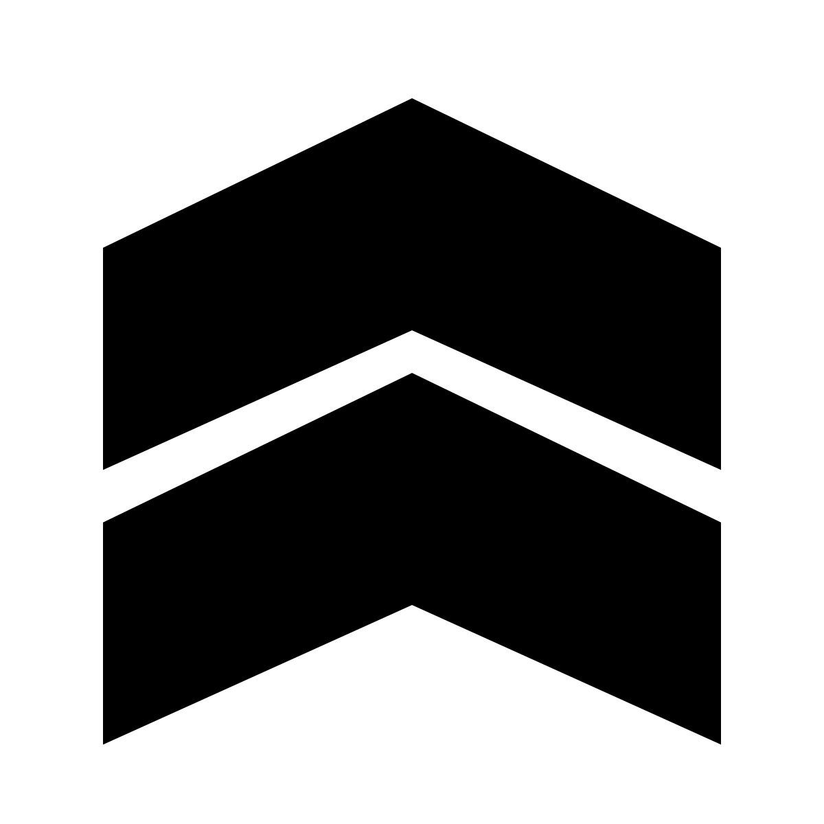 forma bold filled sharp style chevron icon