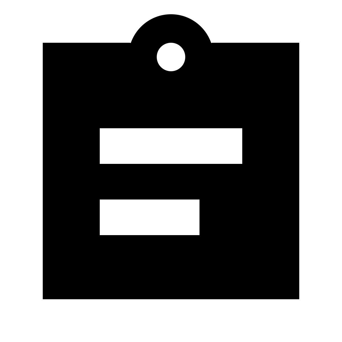 forma bold filled sharp style portapapeles icon