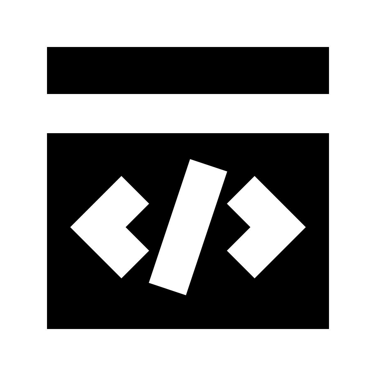 forma bold filled sharp style code icon