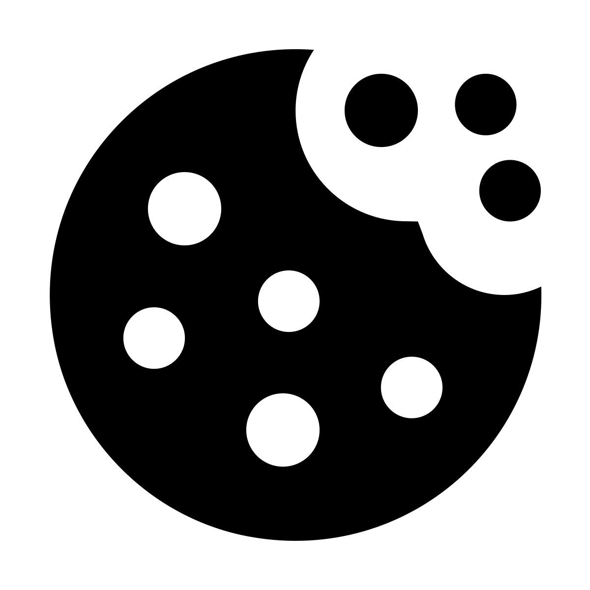 forma bold filled sharp style 饼干 icon