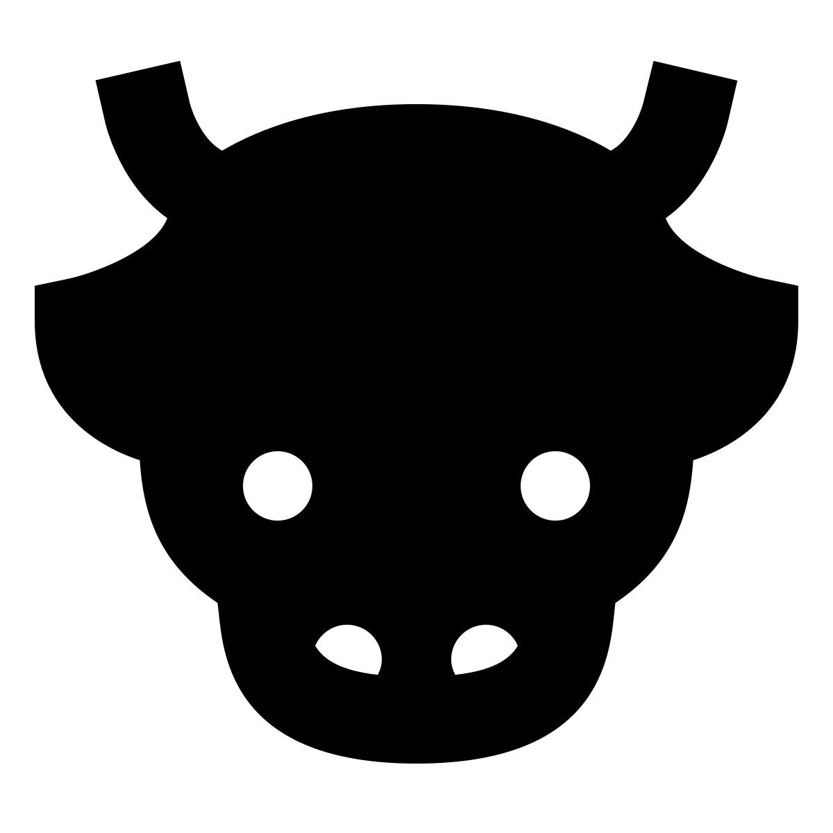 forma bold filled sharp style vaca icon