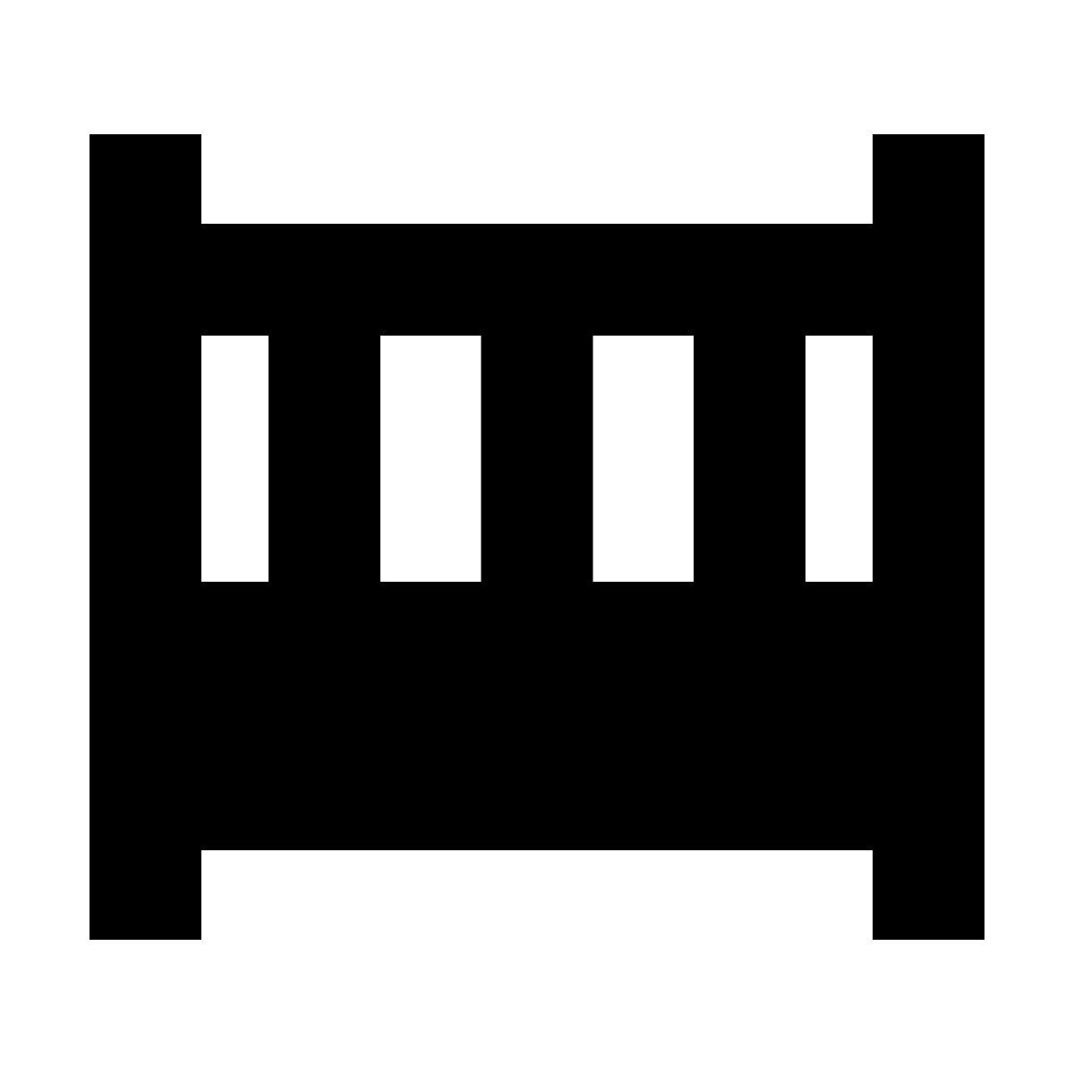 forma bold filled sharp style 어린이 침대 icon